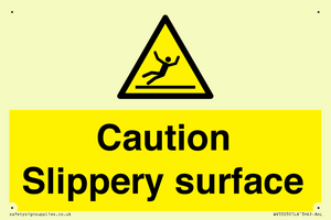 Caution Slippery surface